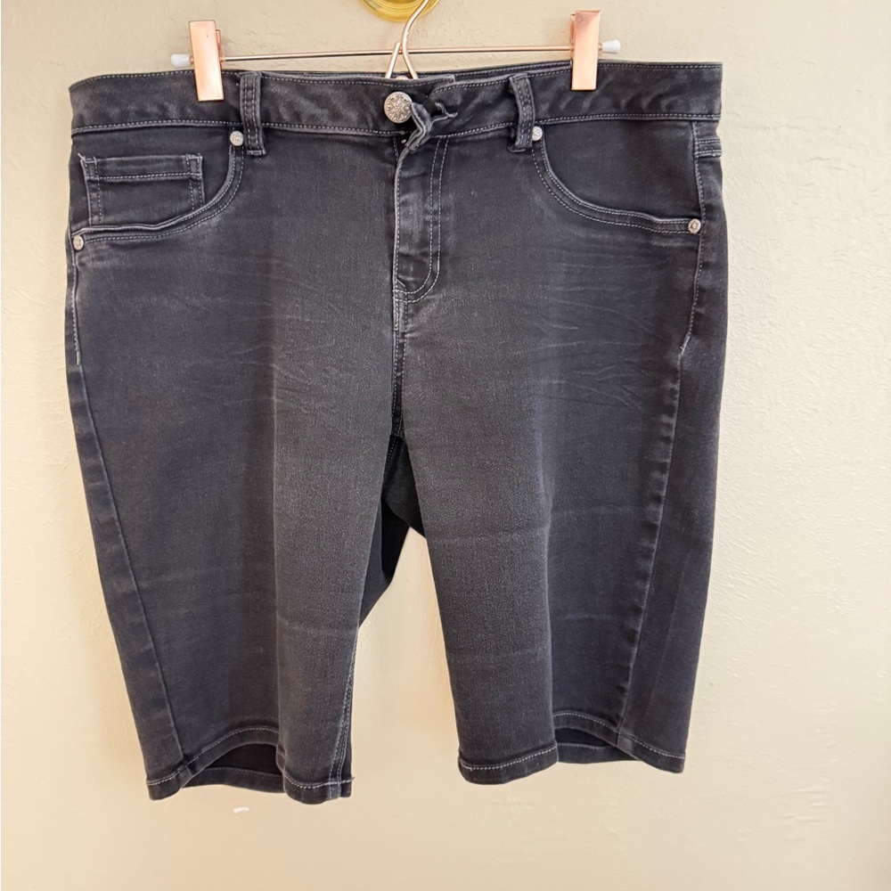 Women's Black Denim Shorts